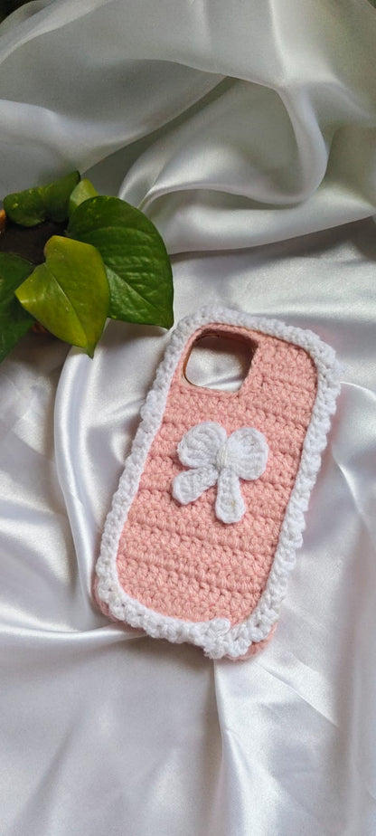 Phone cover made by crochet